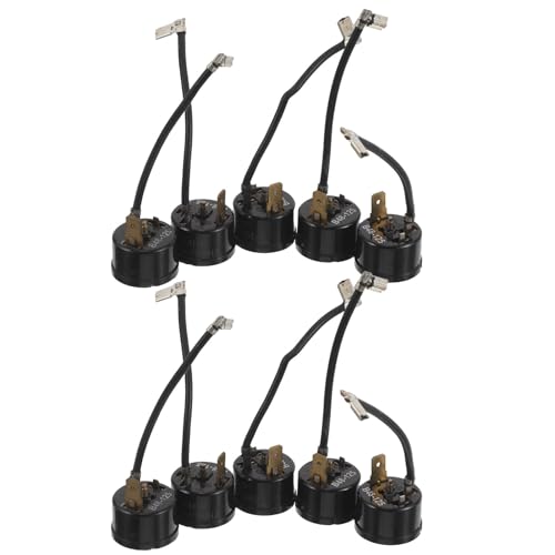 Healeved 10 Unidades Protector Térmico Antisobrecarga para Compresor de Frigorífico y Congelador, con Alerta Inteligente de Fallos, Material Plástico y Metal, Adecuado para Cocina y Uso