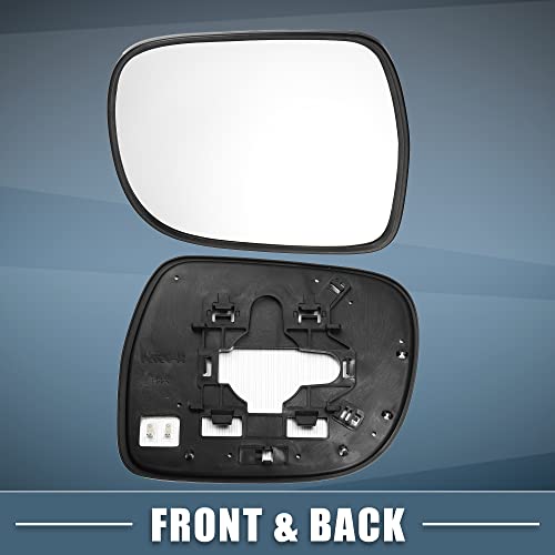 A Absopro Heated Mirror Glass With Backing Plate Right Side Car Exterior Mirror Replacement Glass For Lexus Rx330 2004-2006 Rx350 2007-2009 Rx400H 2006-2009 #TOP7