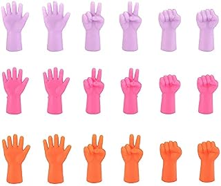 GZGXKJ 18 Pcs Needle Caps 2 Sizes Knitting Needles Point Protectors Rubber Knit Needle Tip Cover Caps Rock Paper Scissors Needles Point Stoppers for Knitting Crochet(Three Colors)