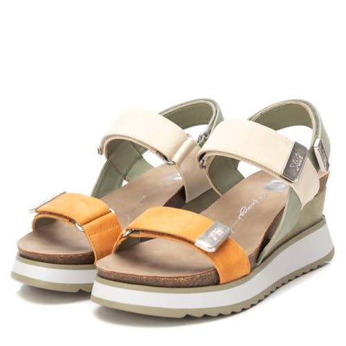 Xti Para Mujer. 142822 Sandalias 142822 Multicolor -Altura CuñA 7Cm- (38), 5 A 8Cm, Velcro, Casual - 5