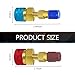 Zigeiya 2 PCS R1234yf to R134a Quick Couplers, High/Low Side Conversion Adapters, Air Conditioner Evacuation Recharging Adapters, Universal for Most Cars, SUVs, Trucks (Gold)
