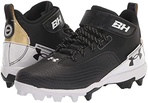 限定2017年 USAアンダーアーマーHarper One Mid ST LE Under Armour Sapato masculino Harper 7 Mid Rubber Moldado Baseball