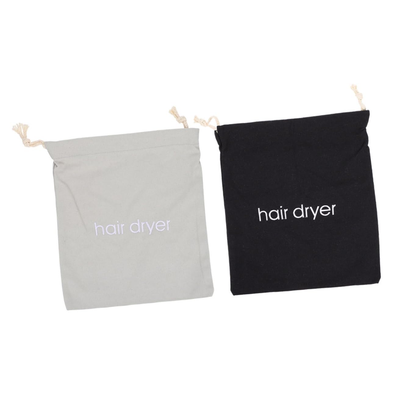 2pcs Hair Dryer Storage Bag Travel Hair Dryer Drawstring Bags Home Hotel Storage