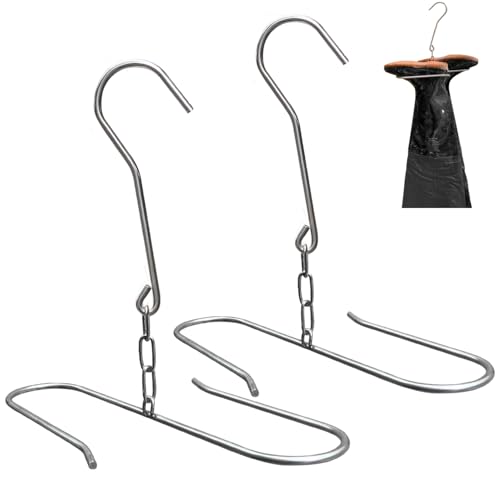 2 Packs Fishing Waders Boot Hangers, Stainless Steel Wader Hangers, Boot Hanger for Fishing Waders, Hunting Waders for Storage Drying