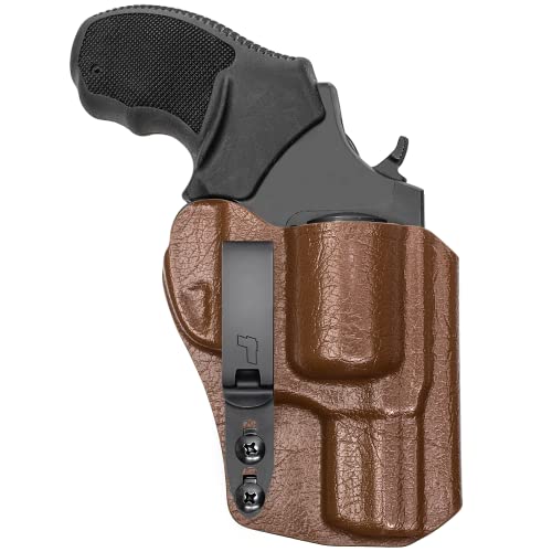 Tulster RATH IWB Revolver Holster fits: Taurus 856 2" .38 Special | Ambidextrous Inside The Waistband Appendix Concealed Carry Kydex Holster - Tulster