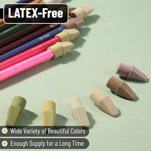 Image of Mr. Pen- Pencil Erasers Toppers, 120 Pack, Colorful, Latex Free, No Smudge | Mr Pen Erasers for Pencils