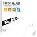 250 BLATT Druckerpapier A4 80g weiß – PREMIUM PAPIER Reinweiß - DIN A4