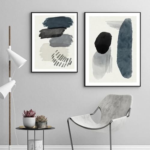 Imprimés sur toile abstraits pour habiller un mur vide avec style géométrique