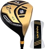 MAZEL Titanium Golf Drivers for Men,Right Handed,460CC (Right, Graphite(Gold Head), Stiff (S), 10.5)