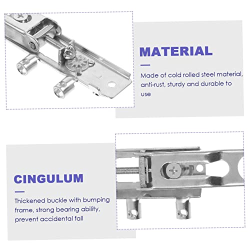 Yardwe 1 Set Invisible Hanging Code Inset Cabinet Hinges Wall Mount Clothes Rack Metal Cabinets Hidden Cabinet Hinges Cabinet Door Metal Clothing Rack Cabinet Hanging Cabinet Hardware #TOP5