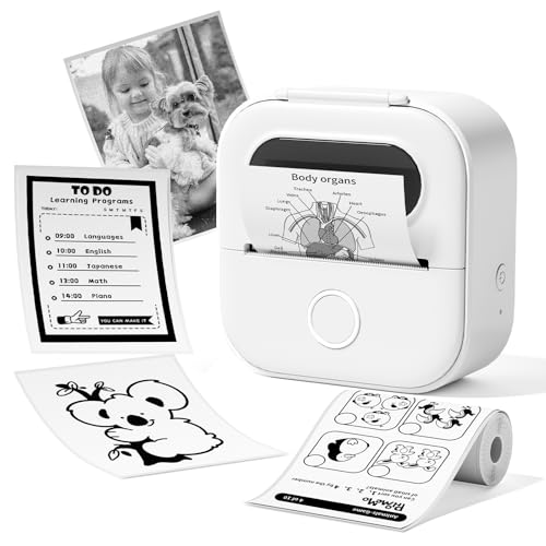 Image of Mini Sticker Printer, Sticker Maker Machine for DIY Journal, Study Notes