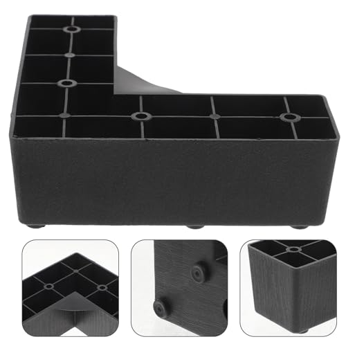 Patas de plástico para sofá en L: elevadores de muebles antideslizantes de 4 piezas 8