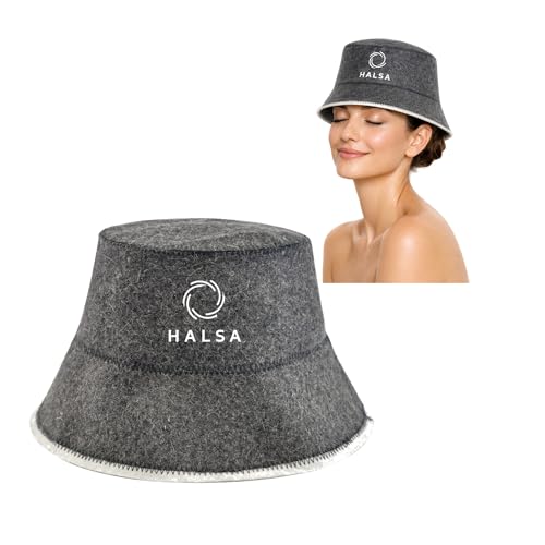 Halsa Sauna Hat - Eco-Friendly Wool Spa Cap