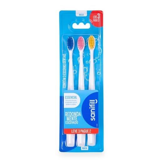 Escova de Dente Sanifill Essencial Leve 3 pague 2 - Cerdas Macias – Cores sortidas, Sanifill
