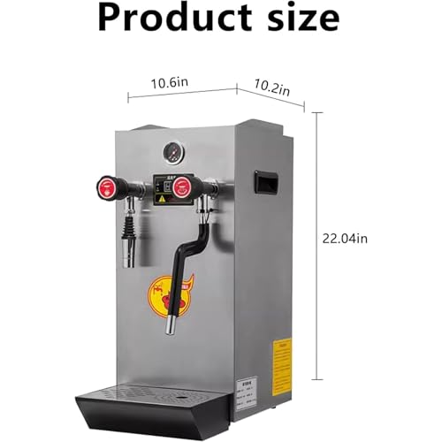 Mousseur à Lait Vapeur Professionnel avec écran LCD, Pompe intégrée pour Une Mousse Parfaite, idéal pour Les Baristas à Domicile et Les cafés, Facile à Utiliser, Chauffe Rapide, Qu,A