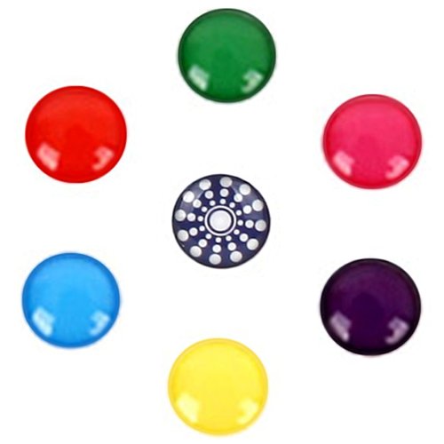 miButton AHB00117 miButton Home Button Sticker for iPod, iPhone, & iPad - Solid Neon - 1 Pack - Charm - Retail Packaging - Solid Neon