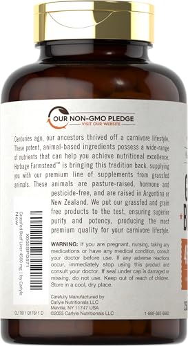 Carlyle Grass Fed Beef Liver Capsules