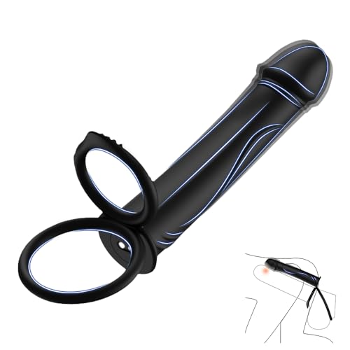 YEVIOR Penisring Vibrator Sex Spielzeug für Paare,Erotik für Sie Penis Hoden mit 10 Vibrationsmodi,Paarvibrator Extrem Sex Toys Doppelte Penetration Sexuelle Erlebnis Nachahmen,Wasserdicht