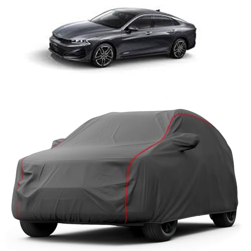 Image of Heavy-Duty Car Cover for Compatible with Kia Optima K5 (2021 to 2025 All Models) Deluxe Car Protection Cover - Waterproof & UV-Resistant All-Season Exterior Protection