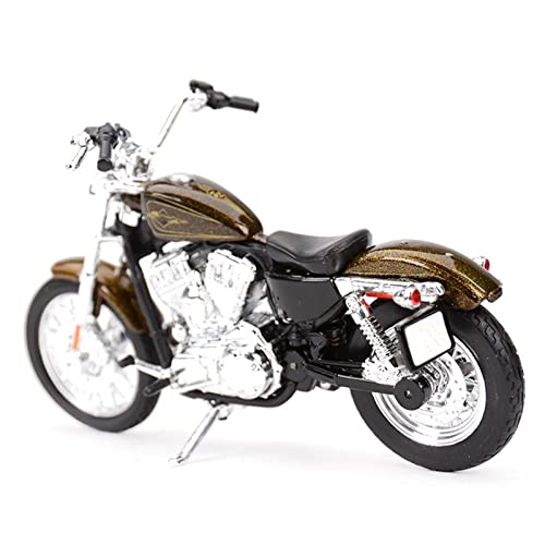 Moto miniature Harley XL 1200V 2013 or pour décoration de bureau et vitrine