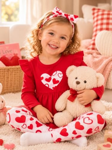 Image of Doresbebe Baby Girl Clothes Toddler Girl Outfits Infant Girl Summer Clothes for Girl Ruffle Shirt Pants+Cute Headband 3PCS