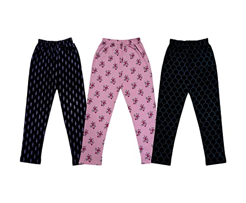 Image of KAYU Kids 100% Cotton Printed Capri for Girls - Regular Fit [Pack of 3]