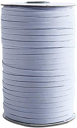 SYXINN Elastic Bands for Sewing 1/4 Inch Elastic String for Masks 200Yards Braided Elastic Bands for Sewing and Crafting with Heavy Stretch High Elasticity Elastic Cord for Mask White