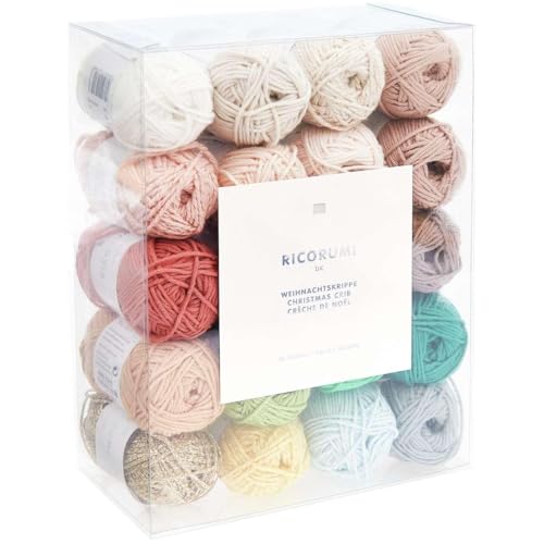 Ricorumi Set 20er Weihnachtskrippe coton supérieur fil fête
