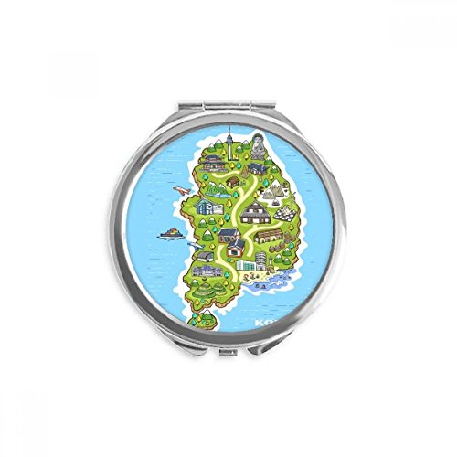 Miroir rond maquillage de poche compact pour ajuster son teint discrètement en public