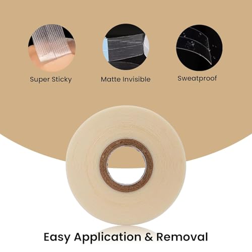 Image of Ultra Hold Waterproof Hair Patch Tape (1 inchx36 Yards /33 Meters)| Double-Sided Transparent Wig Tape for Men & Women | Strong Hold 2-4 Weeks | Easy to Use & Clean | Invisible Wig Patch for Hair Systems