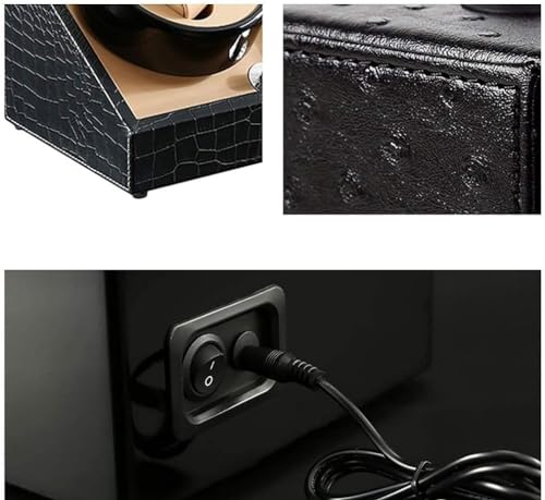 Boîte de rangement watch winders case automatique pour 2 montres de poignet - 2