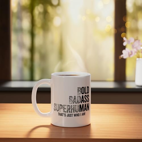 Taza de Cerámica Divertida para Papá 11 Onzas Blanca miniatura 3