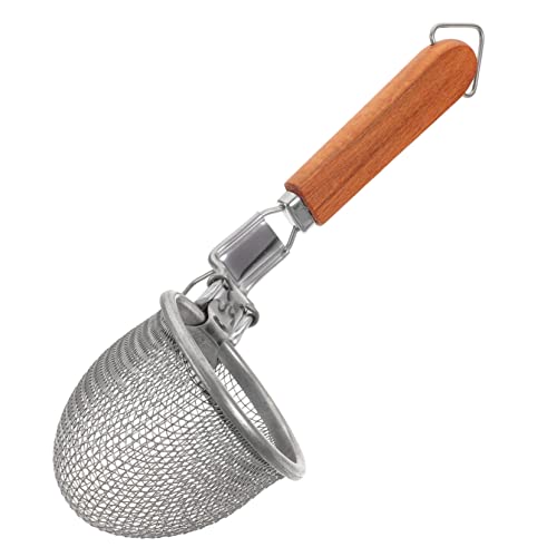 FUNNETOYU Colador Inoxidable con Ergonómico Colador Escurrir Pasta Fideos y Verduras Utensilio de Cocina Resistente y Duradero Uso Diario