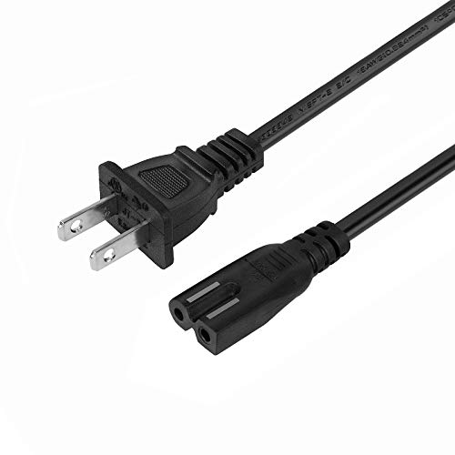 Taple Power Cord Cable Compatible for Sewing Machine Brother Singer Baby-Lock Pfaff, Vizio LED HDTV/Sharp, Sony PS1 PS2 Playstation 1 2, NEMA 1-15P to IEC320 Plug UL Listed 18AWG 6FT