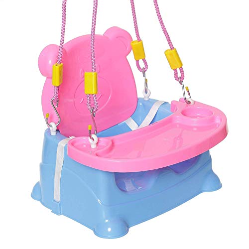 Image of Maanit Multipurpose Baby Swing Jhula with Adjustable Straps (Blue)