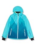Killtec Damen Ksw 82 Wmn Jckt Skijacke Funktionsjacke mit abzippbarer Kapuze und Schneefang, dunkel türkis, 38 EU