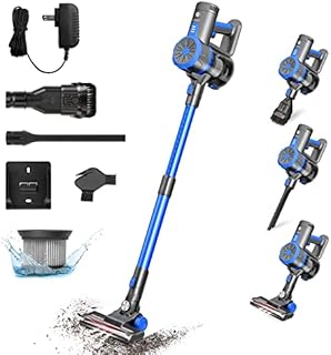EIOEIR Cordless Stick Vacuum Cleaner, 45 Minutes Run-Time, 4 in 1 Lightweight Stick Vacuum 200W, 3 Power Modes, HEPA Filter for Hardwood Floors, Carpet, Pet Hair, Car (E20 Pro)