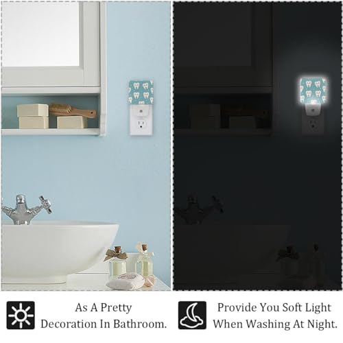 Lámpara de noche LED con sensor 2 unidades miniatura 5