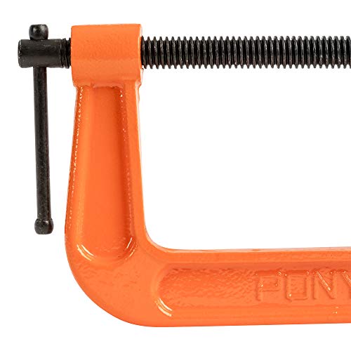 Image of Pony Jorgensen 2650 5-Inch C-Clamp, Orange