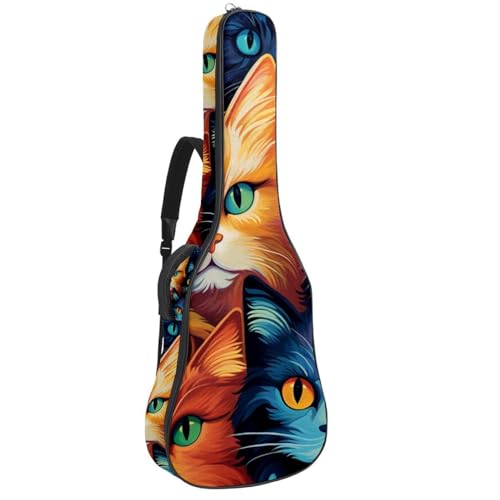 Housse de guitare étanche à plusieurs poches pour musicien nomade
