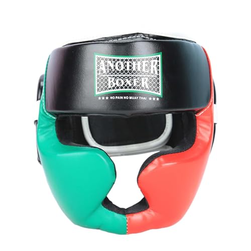 harayaa Protección de Cabezal de Boxeo para Niños, Casco de Caja, Ajustable, Ventilado, Luz, Protección de La Cabeza, Equipo de para MMA, Kickboxing, L