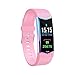 Smart Bracelet Fitness Tracker Wristband Blood Pressure Heart Rate Monitor with Pedometer Sports Men's and Women's Watches Pink