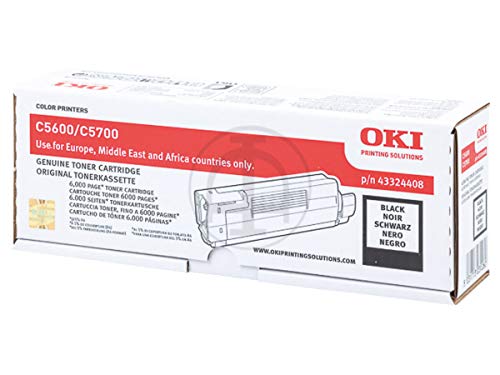Toner black OKI C 5700 DN haute capacité 6000 pages pour textes nets
