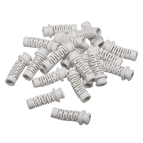 Tuyau de protection carré en PVC uxcell #6 blanc contre le désordre des câbles