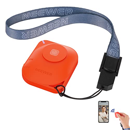 NEEWER RT116 Wireless Bluetooth Remote Camera Shutter Release Control with Lanyard