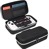 ButterFox Large Carry Case Bag For ASUS Rog Ally Handheld 2023 and Rog Ally X with Built-in Stand, Fits Charger, Large Accessories Pocket for 65W Battery Bank, Slim Mouse and HDMI Cable (Black/White)