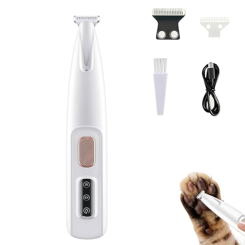 Tondeuse Gros Matou, Tondeuse Chien, Douceur & Sécurité, Avec Lumière Led Étanche Suitable for Kittens and Puppies (1)