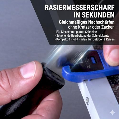 BLITZSCHÄRFER Miniblitz Messerschärfer Messerschleifer manuell tragbar