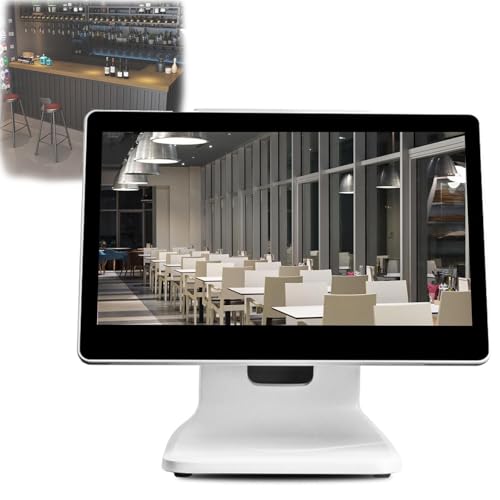 Image of 15.6 Inch Touch Screen Monitor,POS Cash Register,Windows 10 Retail Cash Register System,for Office,Retail, Restaurant, Bar, Gym, Warehouse