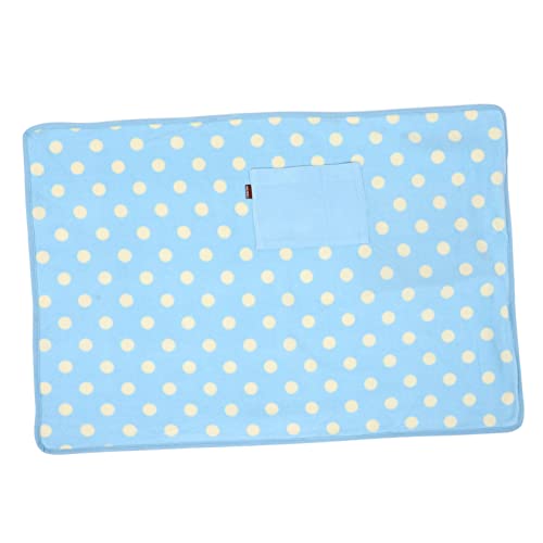 Garneck Electric Blanket Blanket Thermal Pads Electric Heating Heating Pad Large Heater Fleece Blue Polyester